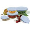 5 Pc Nesting Glass Bowl Set with Lids