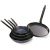 Black Steel 'Lyon' Shaped Frying Pan