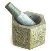 Thai Hexagonal Granite Mortar & Pestle 