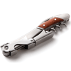Double-Hinged Stainless-Steel Corkscrew with rosewood accents